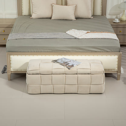 Ottoman Stool Beige