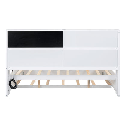 Full Daybed with Storage Drawers White