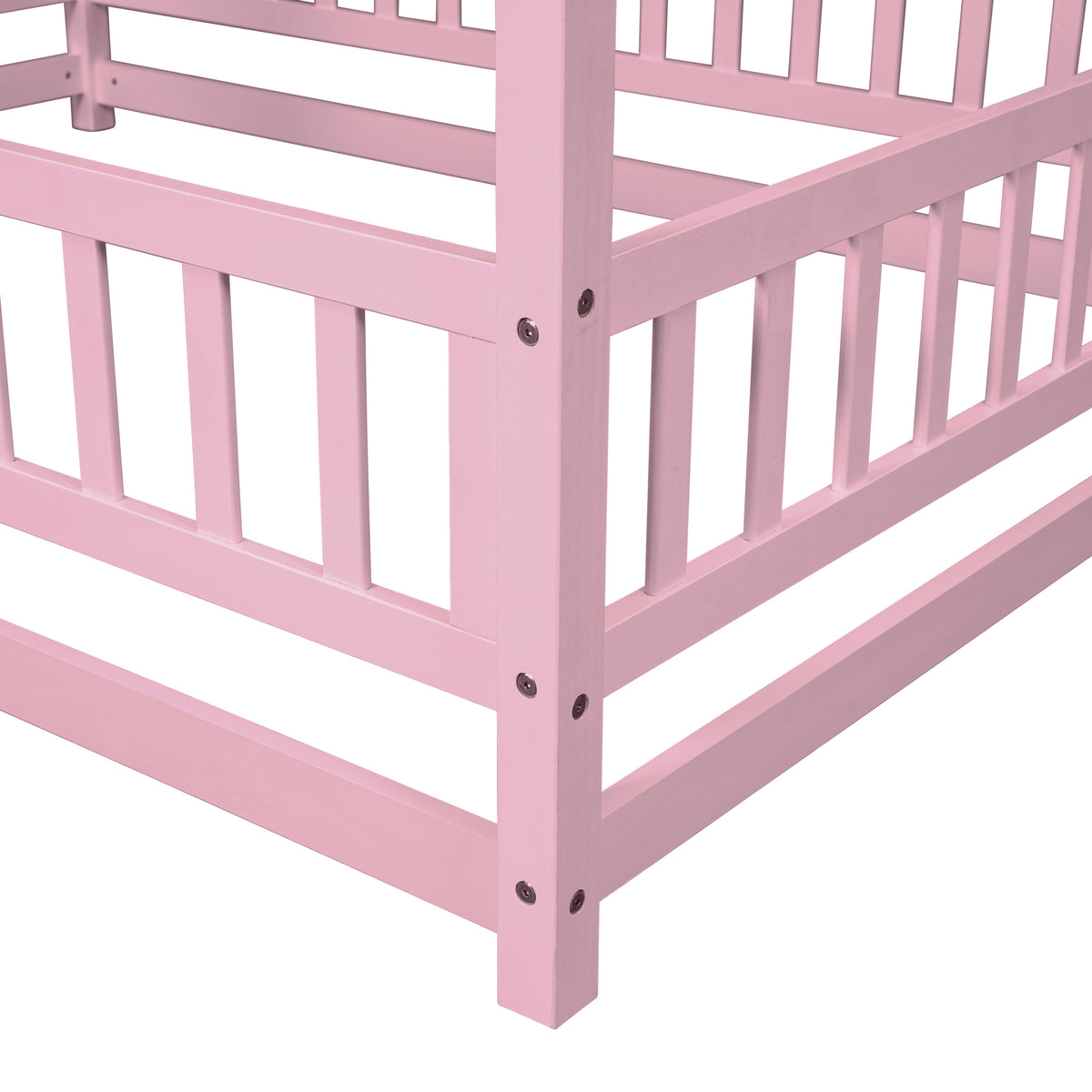 Full Floor Bed Pink