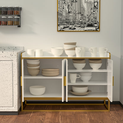 Modern Buffet Cabinet White Gloss