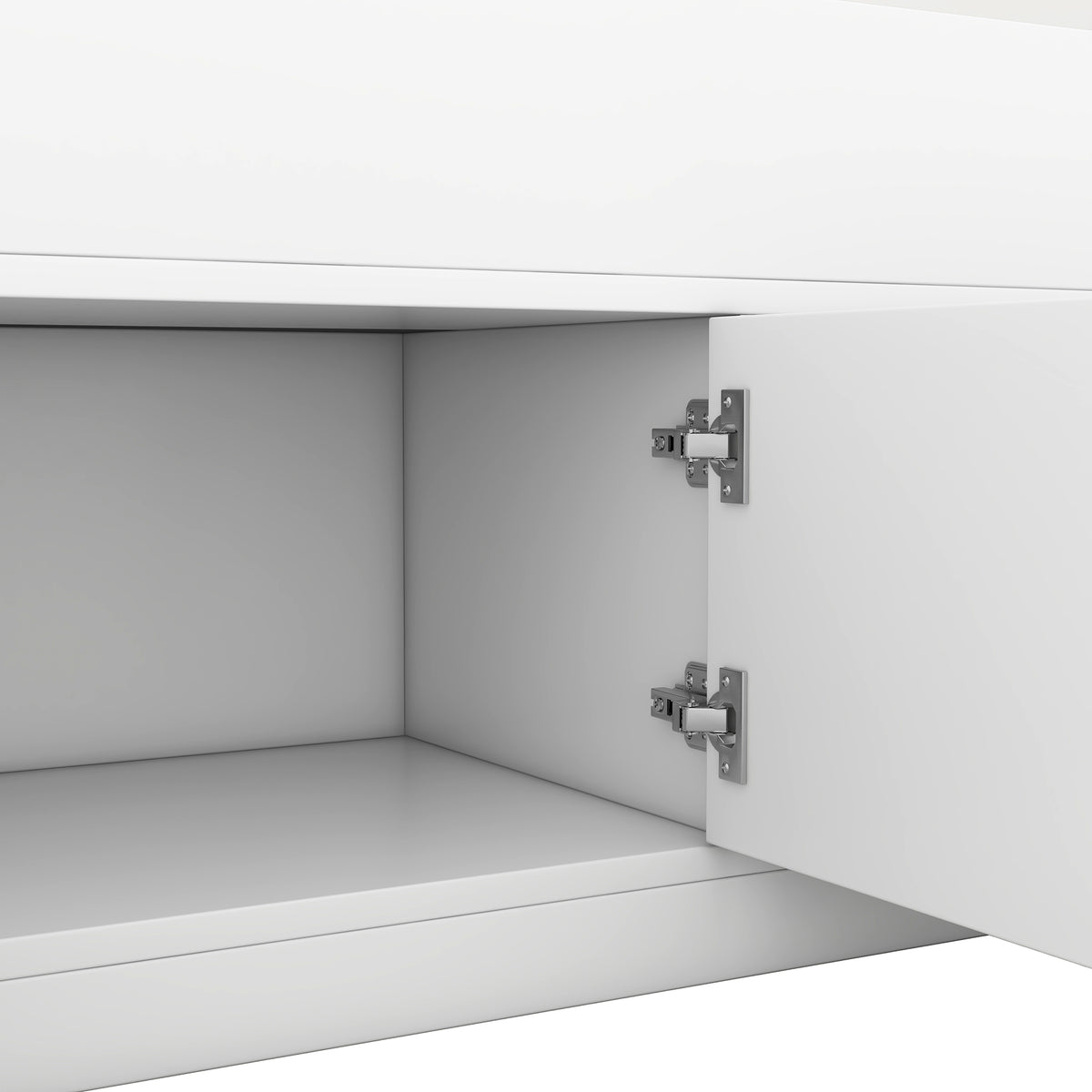 Twin Captain Platform Bed White