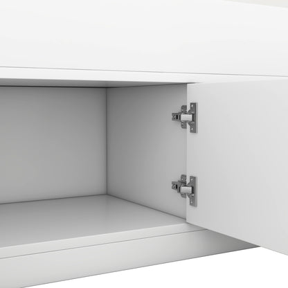Twin Captain Platform Bed White