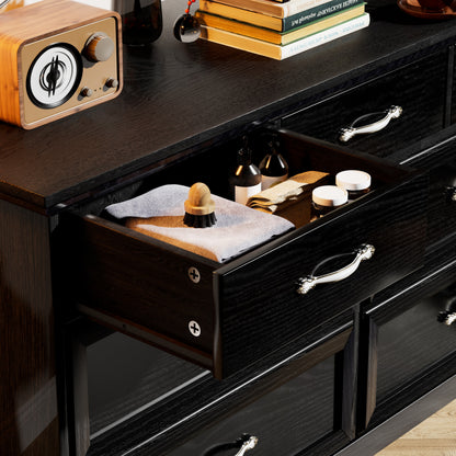 Modern 3-Drawer Dresser Black Finish