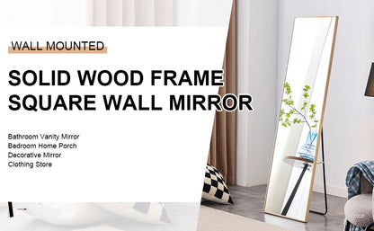 Solid Oak Vanity Mirror Set (3 pcs)