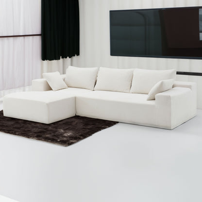 Modular Sectional Sofa – White Linen