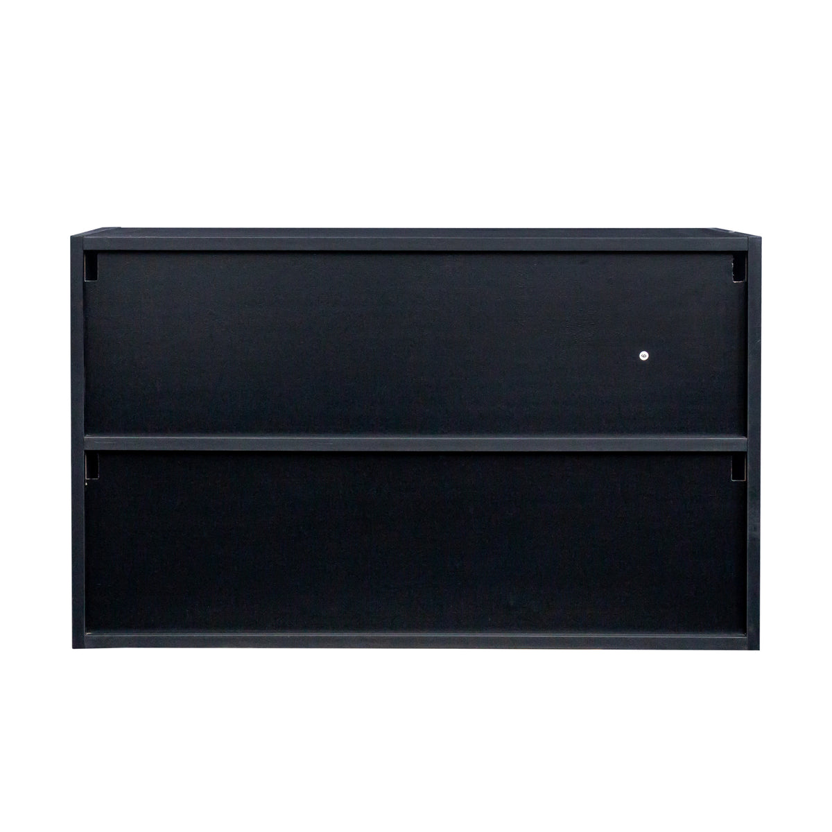 Black Glass Shoe Cabinet with RGB LED Illumination