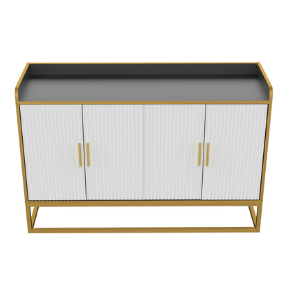 Modern Buffet Cabinet Black Gloss