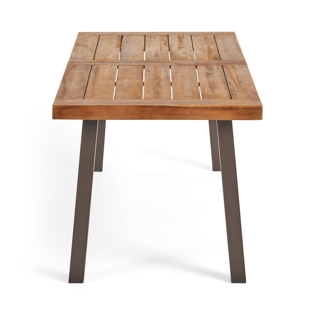 Della Dining Table Solid Wood Brown
