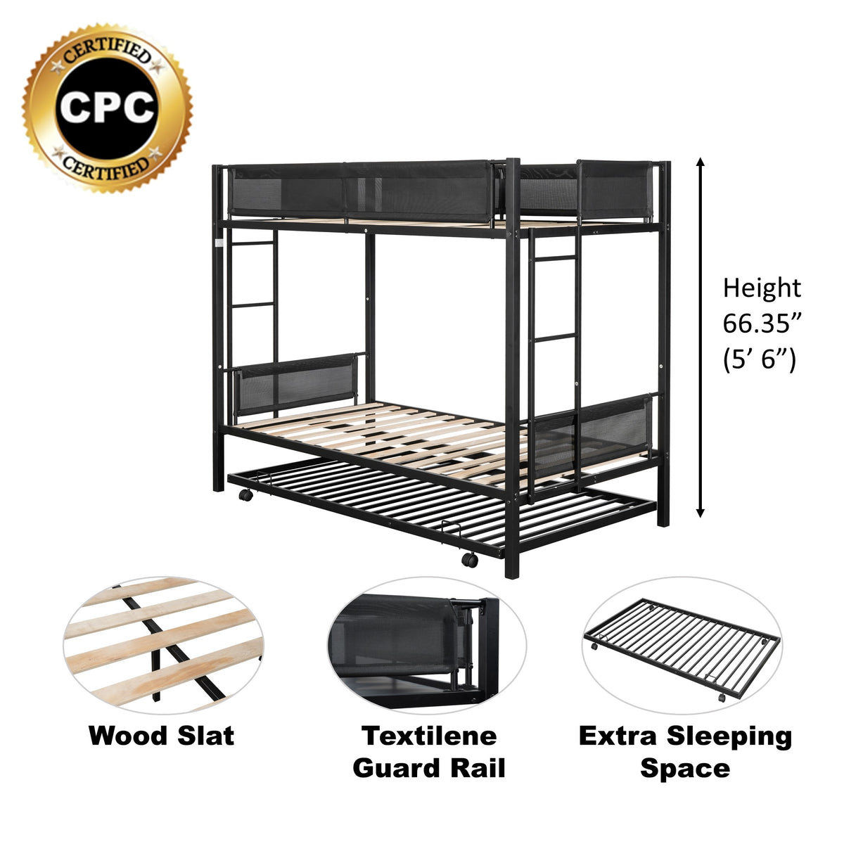 Double Metal Bed Frame Silver