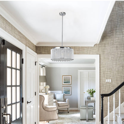 Chrome Crystal Round Chandelier