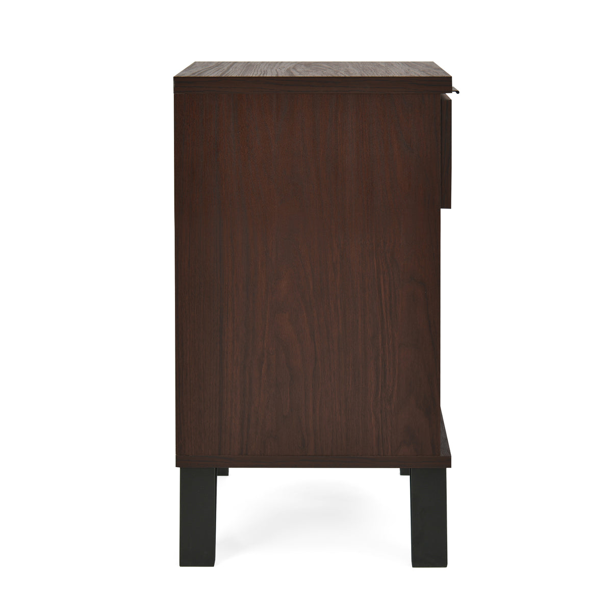 Walnut Tall End Table for Living Room