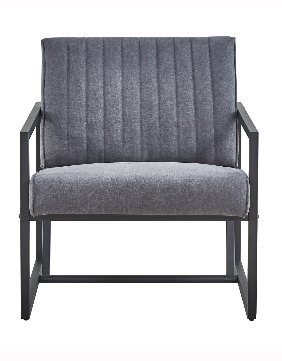 Grey Steel Armchair – Modern Dining