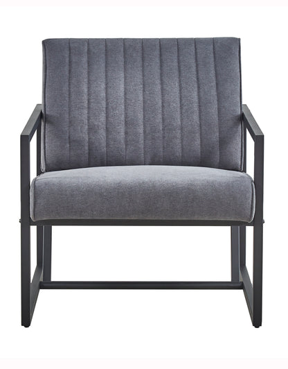 Grey Steel Armchair – Modern Dining