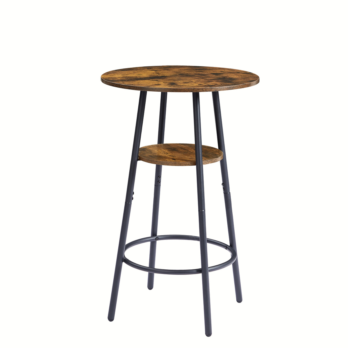 Rustic Brown Bar Stool Set (2pcs)