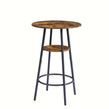 Rustic Brown Bar Stool Set (2pcs)