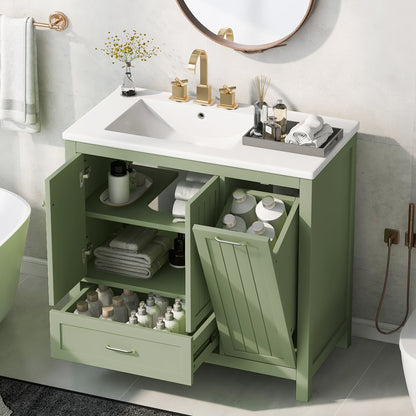 36-Inch Bathroom Vanity with Sink and Drawer