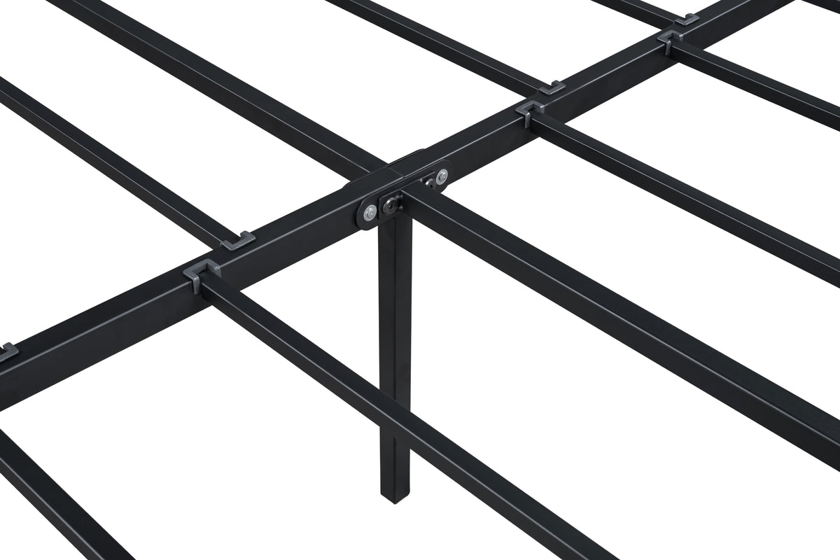 King Size Metal Bed Frame Gray
