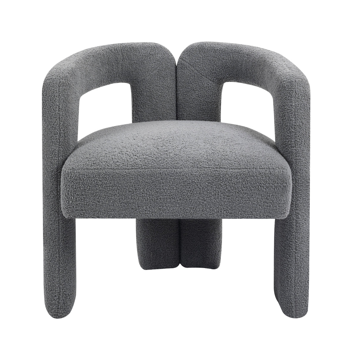 Teddy Fabric Dining Chair – Grey