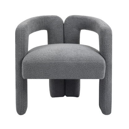Teddy Fabric Dining Chair – Grey