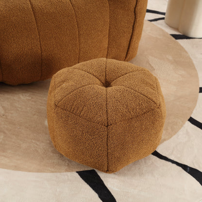 High Resilience Foam Bean Bag Sofa with Footrest