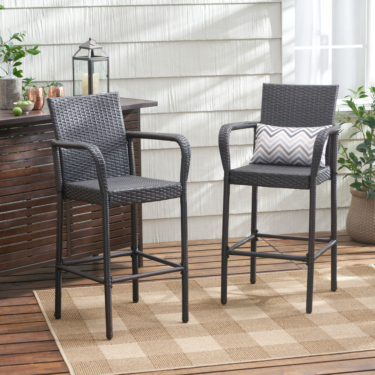 Littleton Modern Barstool – Wood Frame