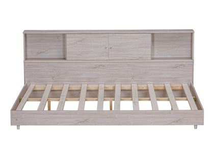 Full Daybed Frame with Bookcases Oak