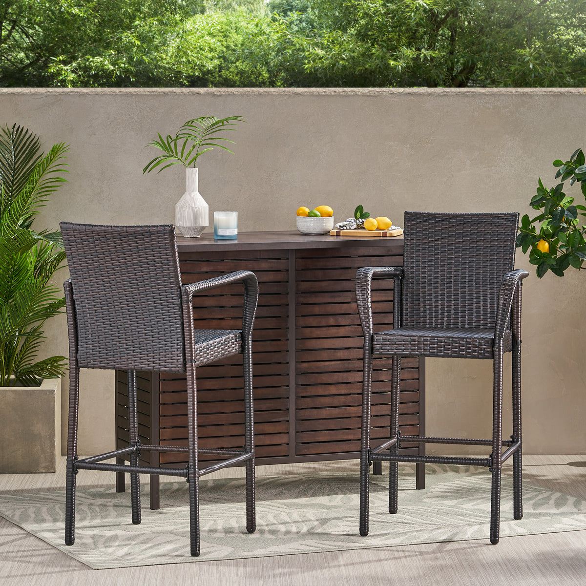 Littleton Modern Barstool – Wood Frame