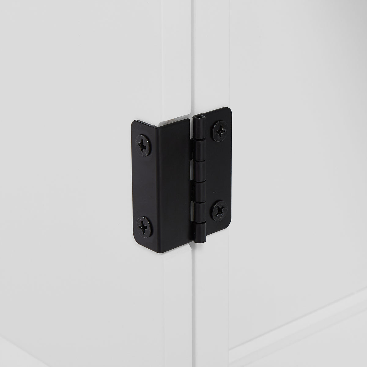 White Bathroom Floor Cabinet Adjustable Shelf