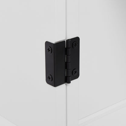 White Bathroom Floor Cabinet Adjustable Shelf