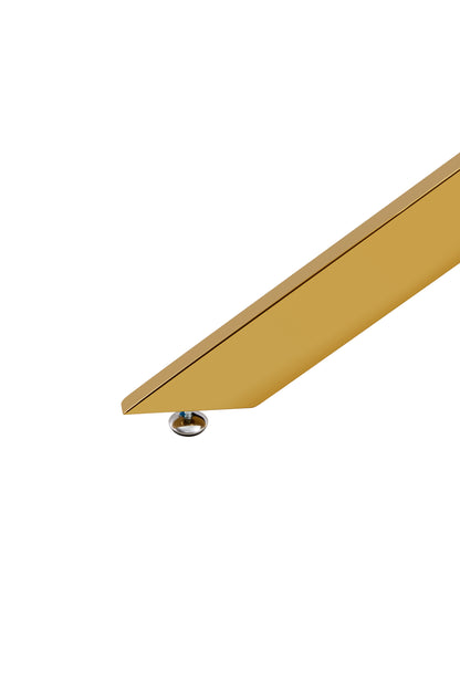 Clear Glass Table Gold