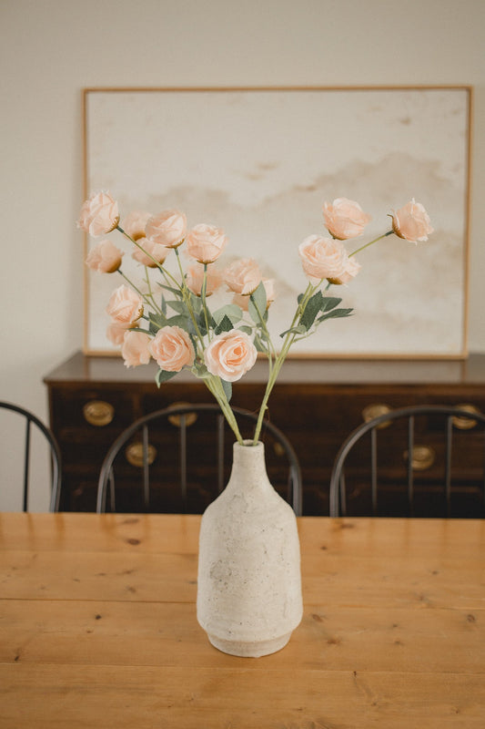 6 Blossom Rose Stem
