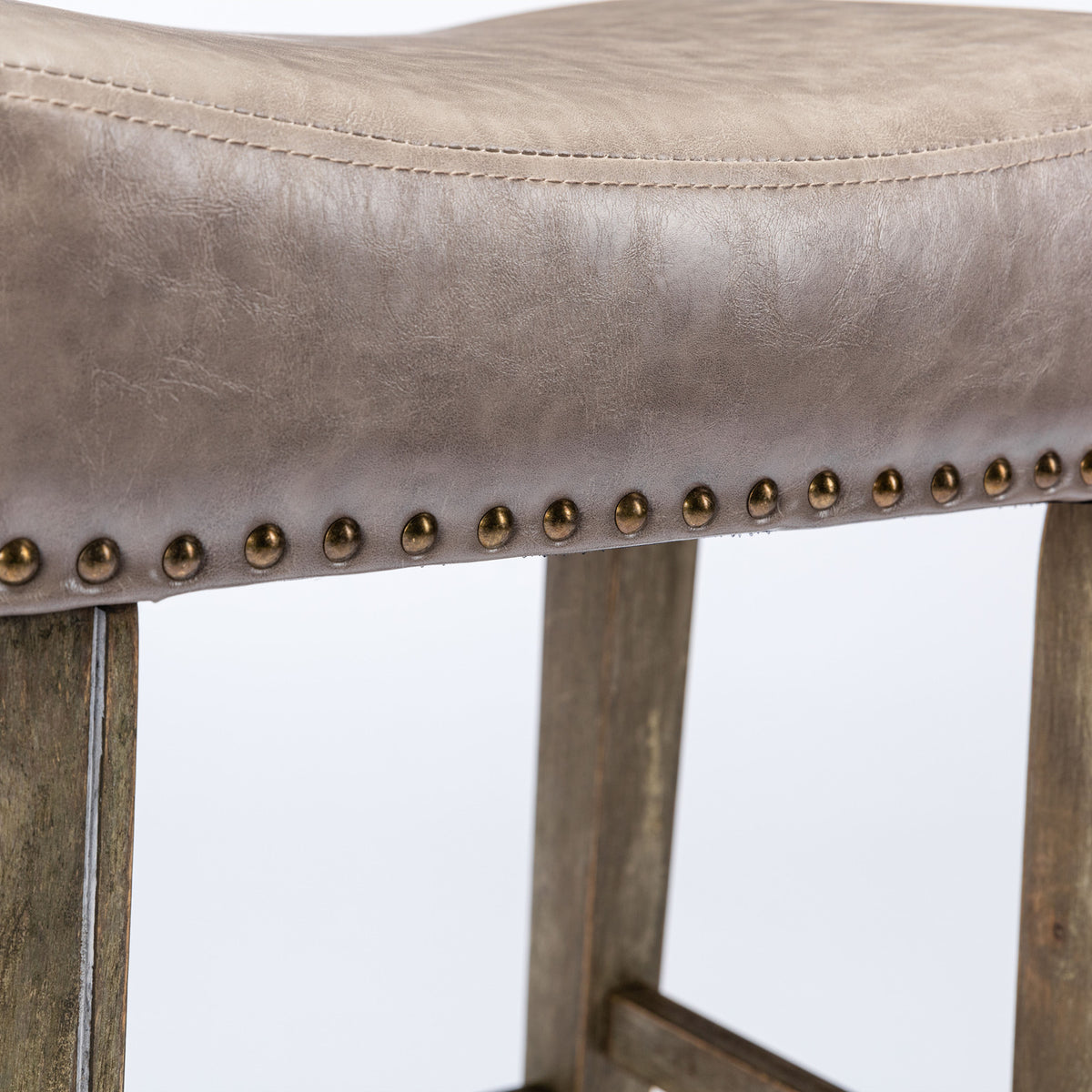 Farmhouse Island Bar Stools Gray