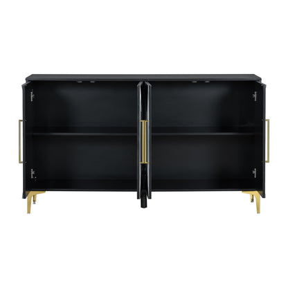 U-Style Four-Door Cabinet Taupe