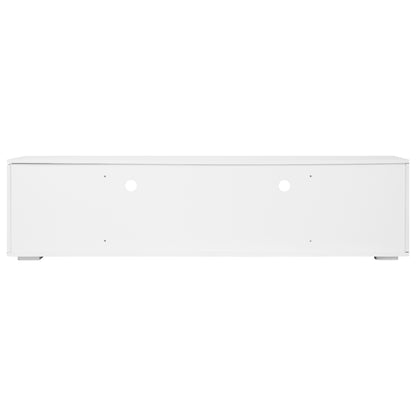 Modern LED TV Stand with Storage White