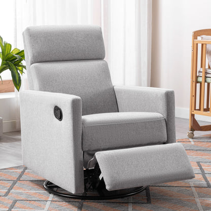 Upholstered Rocker Chair Gray