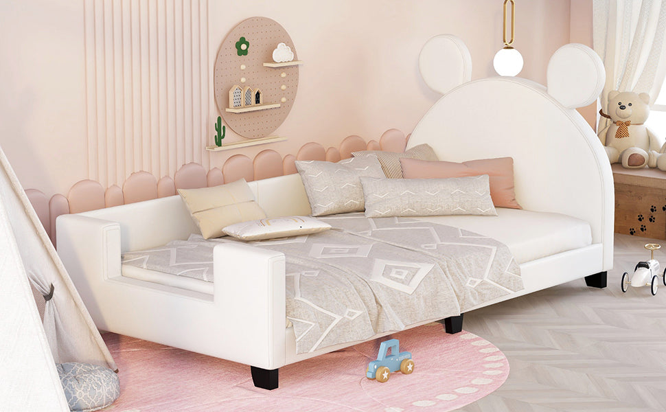 Twin Upholstered Daybed White