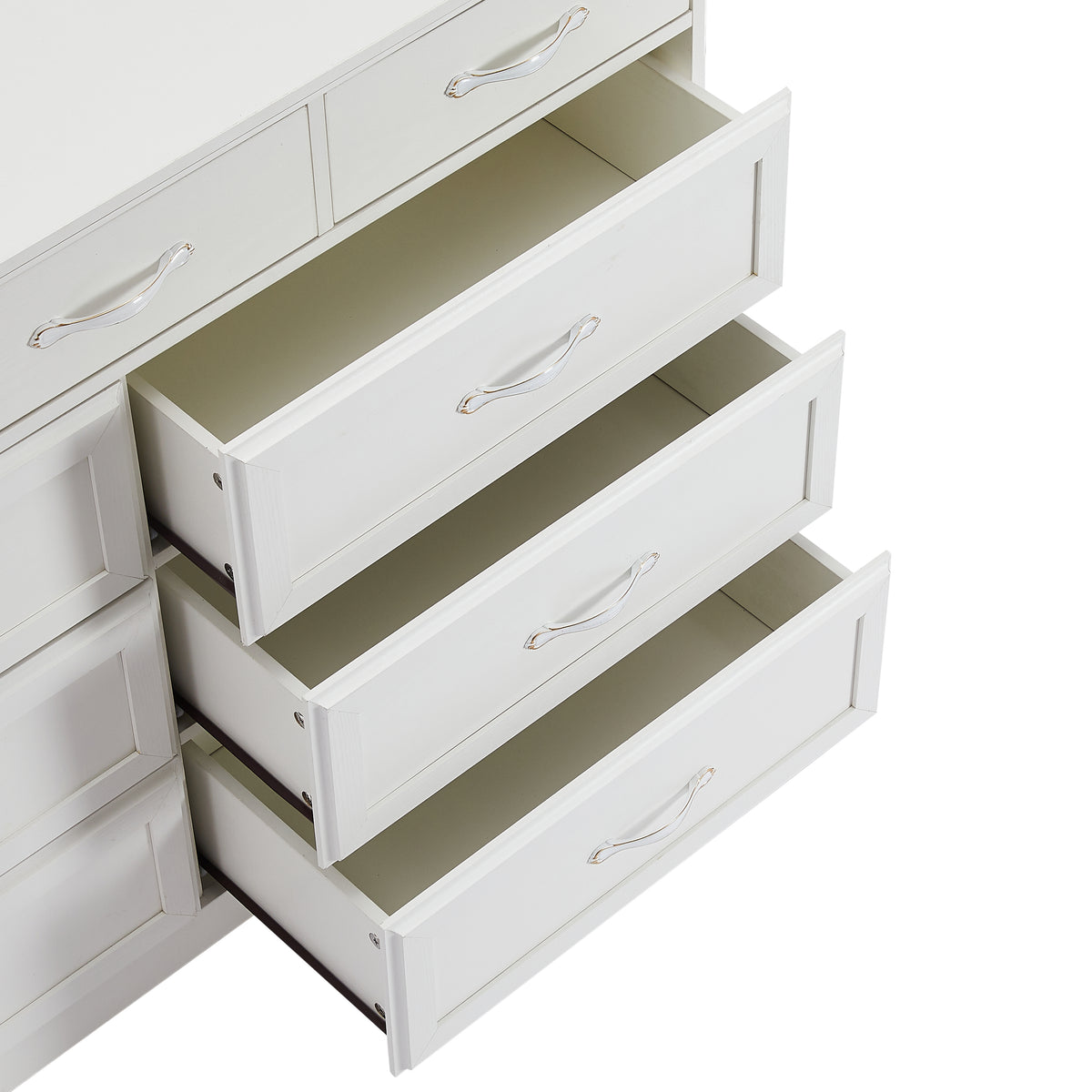 8-Drawer Bedroom Dresser – White