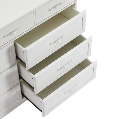 8-Drawer Bedroom Dresser – White