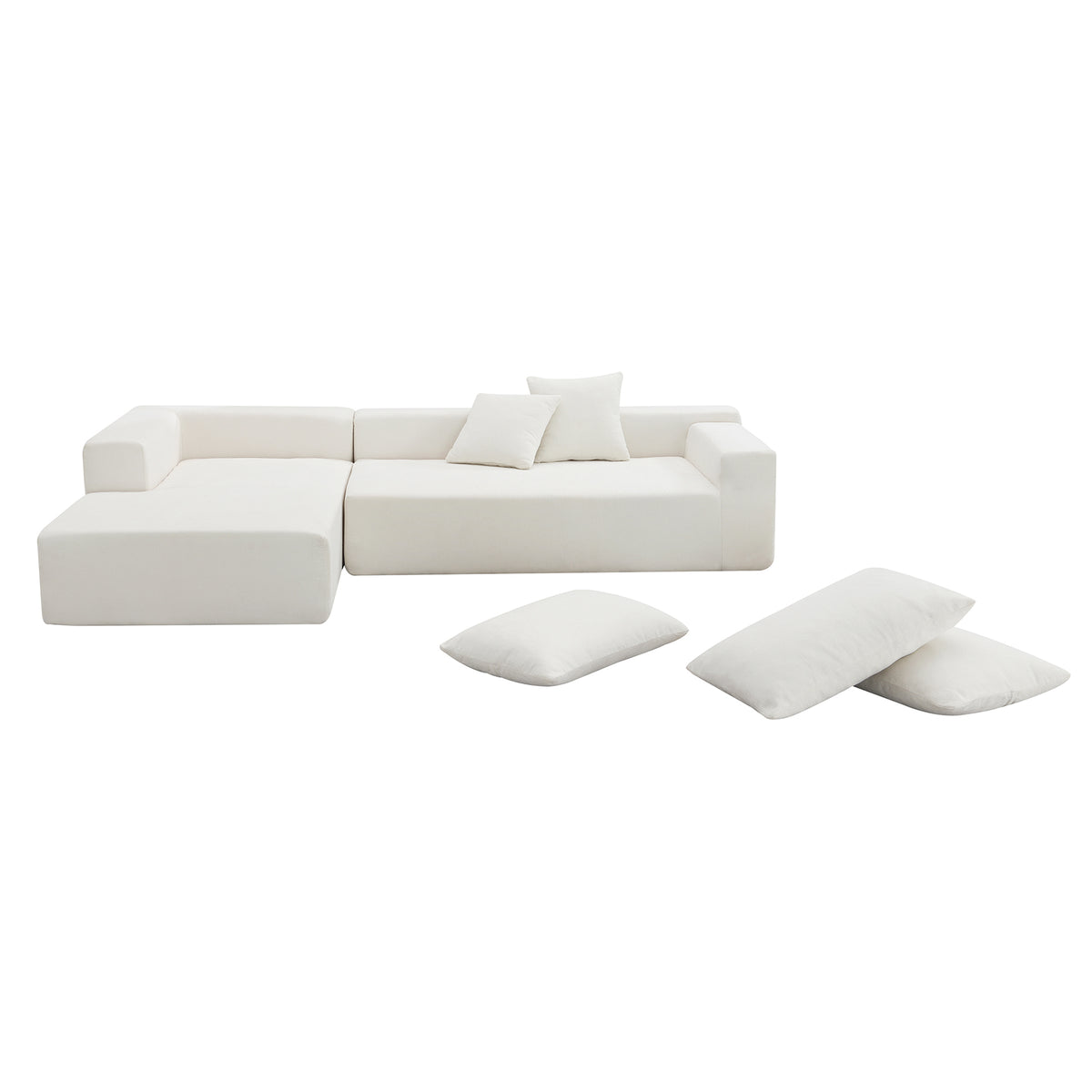 Modular Sectional Sofa – White Linen
