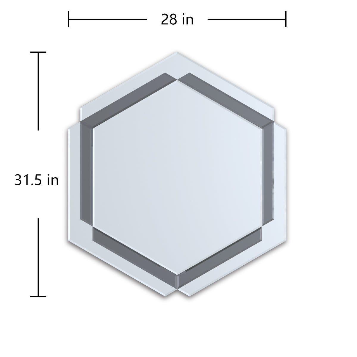 Round Wall Mirror – Silver Frame