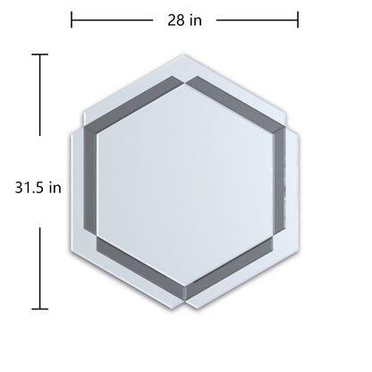 Round Wall Mirror – Silver Frame