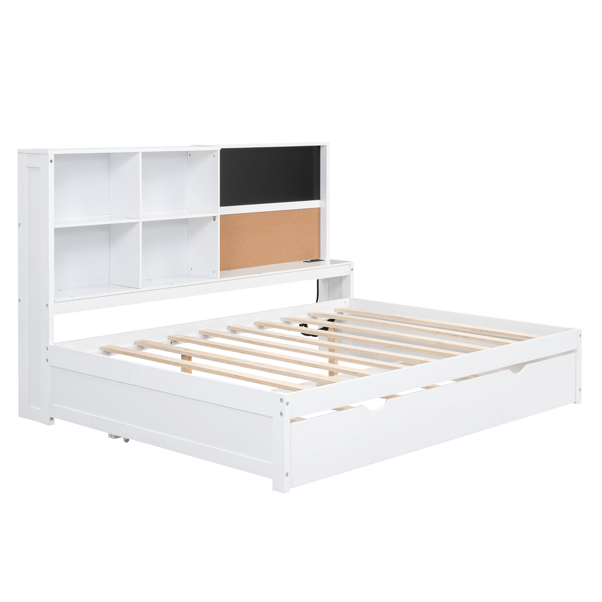 Full Daybed with Storage Drawers White