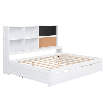 Full Daybed with Storage Drawers White