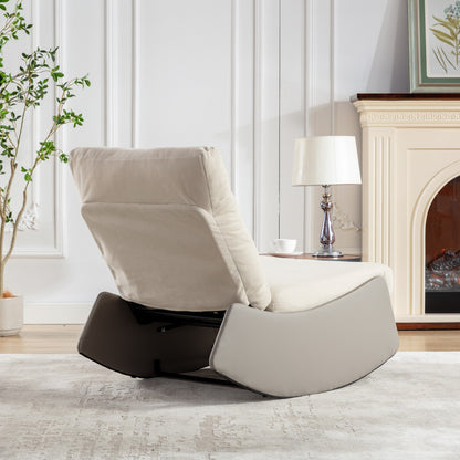Modern Recliner Chair with Footrest Gray