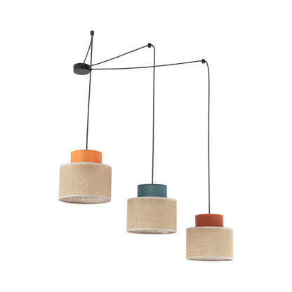 DUO Jute Mix Natural Suspension Light 3