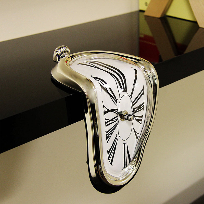Melting Roman Numeral Wall Clock