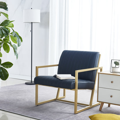Modern PU Leather Dining Chair Black