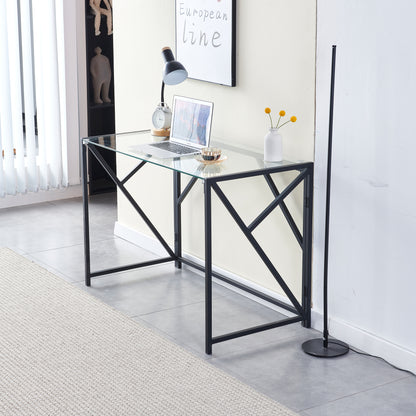 Clear Glass Laptop Desk