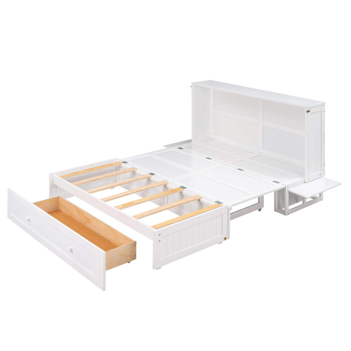 Queen Murphy Bed White