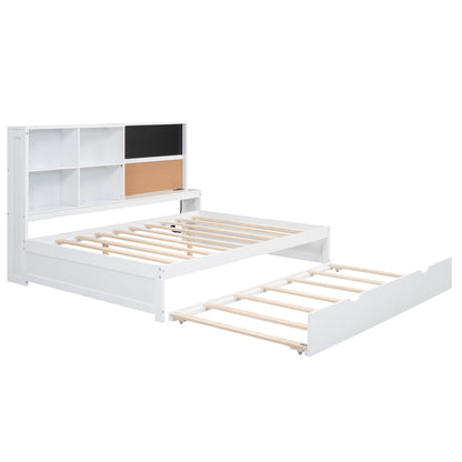 Full Daybed with Storage Drawers White